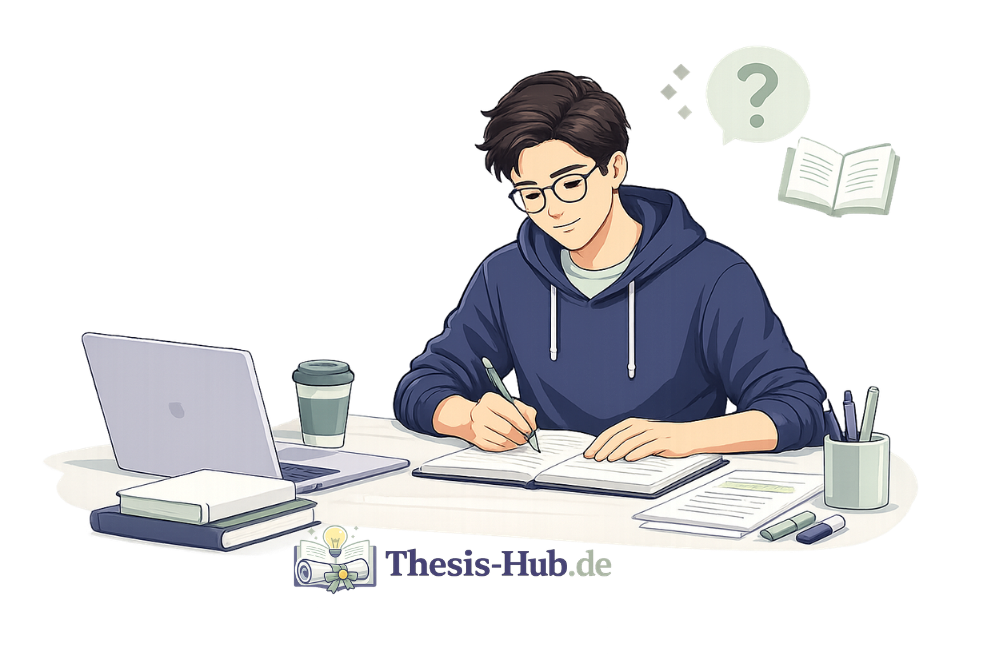 Ghostwriter Agentur – Unterstützung beim Schreiben wissenschaftlicher Arbeiten Student schreibt wissenschaftliche Arbeit am Laptop – Unterstützung durch Ghostwriter Agentur Thesis-Hub